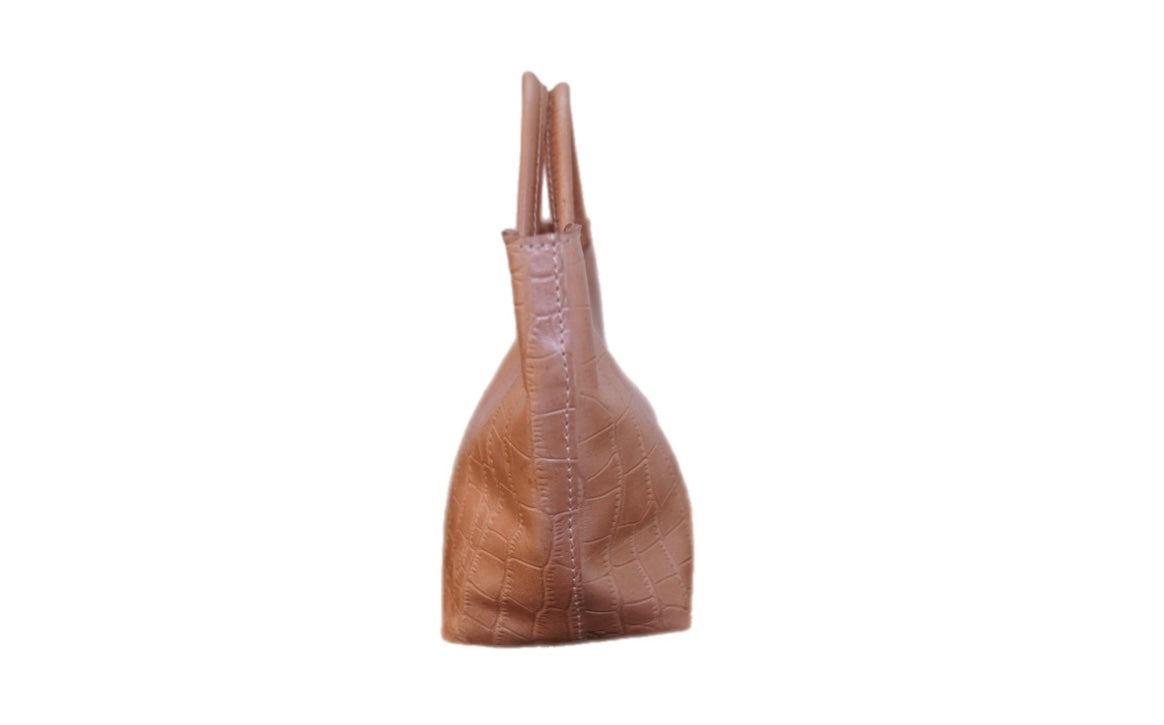 Pirogue Mini Crossbody - Natural Tan
